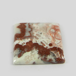 4,40 gms encantadora loco ágata de encaje 22mm cuadrado cabujón de piedras preciosas para jewleary IG0655 - Product Image 1