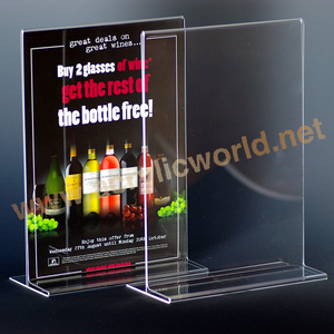 Porte-affiche de menu acrylique/support de menu rotatif/support de menu de base gratuit - Product Image 6