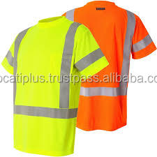 Camisetas de trabajo de algodón/poliéster de alta visibilidad impermeables reflectantes con logotipo personalizado con nombre y logotipo de la empresa - Product Image 4