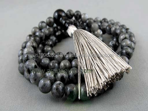 Labradorite 6mm Jap mala Labradorite Pierre précieuse naturelle Grossiste Fabricant - Product Image 1