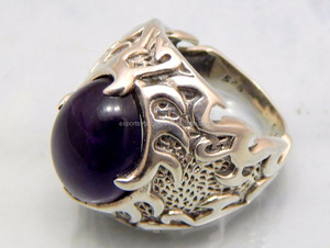 Bague de mariage classique en argent Sterling 925 pour femmes belle améthyste pierres précieuses fiançailles anniversaire fête cadeau anneaux de mode - Product Image 4