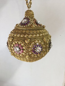 H4295 Ladies Bridal Clutch Evening Metal <b>Handbag</b> Indian Embroidery Designer Online Shopping Purse in India - Product Image 2