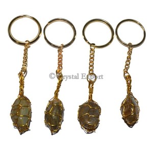 พวงกุญแจหินบลูออนิกซ์ขัดเงา & พวงกุญแจคริสตัล Crystalexport.com รุ่น Tmbl-Key-048 ผลิตในอินเดีย - Product Image 4