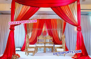 Cortinas de boda indias, Mandap de diferentes estilos, para boda, fabricante - Product Image 2