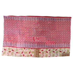 Cousu à la main réversible indien lourd Kantha couette Gudari GD068 coton vieux Sari couverture Patch travail à la main Kantha couette jeter - Product Image 2