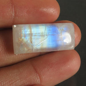 ราคาโรงงานขายส่ง พลอยมูนสโตนสีรุ้งธรรมชาติ ทรงหลังเบี้ย แบบหลวม ขนาดต่างๆ ตามสั่ง น้ำหนัก 100 กะรัต เกรด AAA - Product Image 3