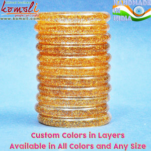 สร้อยข้อมือเรซิน Lucite Glitter กำไลข้อมือแฮนด์เมด - Product Image 3