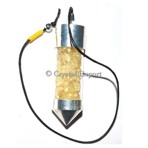 Péndulos de Cámara Abierta de Citrino: Péndulos de Cámara de Primera Calidad - Product Image 1