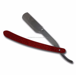 มีดโกนโลหะตรงด้ามสีแดง - Product Image 1