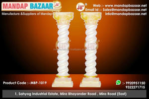 Moderno elegante 8 pies indio boda Mandap tradicional hierro fibra columnas moda boda estilos decoraciones - Product Image 6