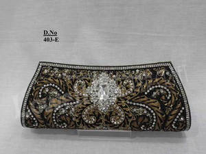 Bolso de mano de noche artesanal con lentejuelas brillantes para novias, de poliéster, para fiesta, para mujer - Product Image 5