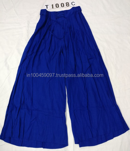 Pantalones Palazzo de verano informales transpirables 100% algodón - Product Image 6