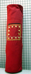 Indian Manufacturer & Supplier Wholesale Rate Pure Durable Cotton Fabric Eyelet Yoga Mat Bag with Customized Logo 80cm Length - Product Image 5