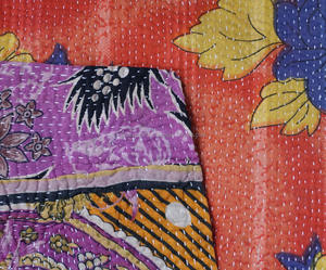 Edredón Kantha de algodón puro Vintage antiguo indio al por mayor auténtico Kantha Throw - Product Image 2