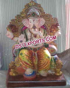 Statue de bienvenue Ganesha en métal, Statue en laiton, fait à la main, seigneur Ganpati - Product Image 5