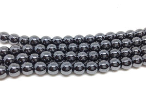 Collier de perles de méditation en hématite naturelle sculptée religieuse, 6 mm, Jap Mala, avec 108+1 perles, lot en gros - Product Image 4