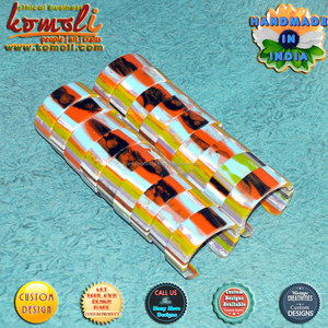 Pulseras y brazaletes de resina acrílica, varios colores, mezcla caliente - Product Image 6