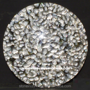 Hauts de Table en pierre, mère de la perle, pierres rondes - Product Image 1