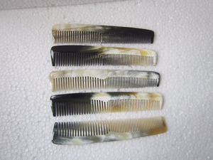 Peine de pelo con cuerno de búfago, peine con dientes anchos, hecho en Vietnam - Product Image 4