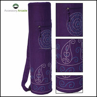 Sac de yoga en toile 100% de haute qualité, 75 cm, couleur personnalisée, vente en gros, fournisseur indien, emballage en carton