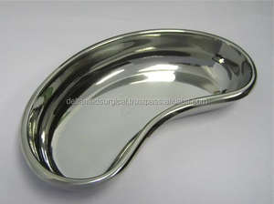 Kidney Shaped Dish and Stainless Steel Pan and Vintage Medical Dish and Large Stainless Steel <b>Bowl</b> and Laboratory Accessory - Product Image 6