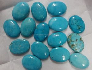 Turquesa Natural Ovalada Cabujón Piedras Preciosas Sueltas Gopika Certificadas por Terceros Venta al por Mayor para Fabricación de Joyería Fina - Product Image 2