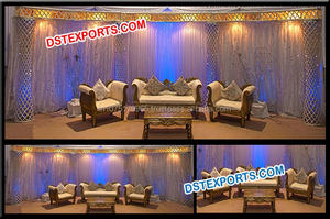 Paneles de fondo para escenario de boda, decoración de escenario de cristal, estilo Imperial, de último diseño - Product Image 4