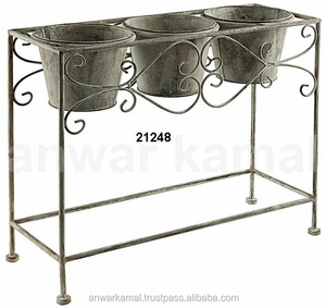 สวนชุบสังกะสีแพลนเตอร์พร้อมขาตั้ง - Product Image 1