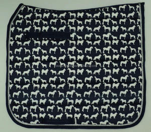 Almohadilla de sillín de doma de estilo occidental de algodón ligero de diseño personalizado, accesorio de equitación de jinete de polialgodón con estampado inglés - Product Image 2