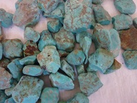 Coszcalt Exports - Turquoise brute d'Arizona bleue naturelle pour la fabrication de bijoux, certifiée par un tiers, origine américaine, vente en gros de pierres brutes - Modèle