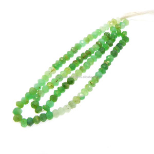 ลูกปัด chrysoprase เหลี่ยมยาว14นิ้วลูกปัดอัญมณีสีเขียว5มม. สำหรับการทำเครื่องประดับ - Product Image 2