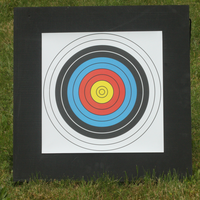Cible de tir sportif et de chasse KHAMPA en nylon auto-réparant haute densité 60x60 10cm d'épaisseur bleue pour tir en extérieur, jeu de tir, logo personnalisé 3D