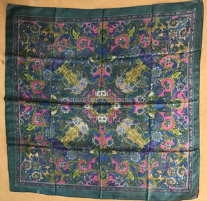 ผ้าพันคอผ้าไหมพิมพ์สี่เหลี่ยมสำหรับเด็กผู้หญิงสำหรับฤดูใบไม้ผลิ - Product Image 5