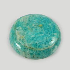 Amazonite 4.41gms pierre précieuse libre 23mm ronde taille brillant Cabochon vert naturel pour colliers IG0618 - Product Image 2