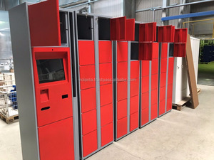 Sistema de casillero electrónico inteligente con código Pin y bloqueo de código de barras Material de acero conveniente para almacenamiento de equipaje en el aeropuerto - Product Image 6