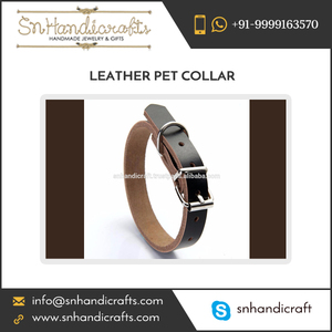 Adjustable Leather Pet <b>Collar</b> at Attractive Market Rate - Product Image 1