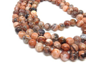 Malas al por mayor: ágata de fuego natural 6mm Jap Mala, collar de cuentas Mala, Rosario, lote al por mayor - Product Image 3