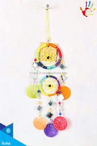 100% Attrape-rêves mobile fait à la main de Bali Indonésie Tenture murale Ange écologique Feng Shui Fabricant de style religieux - Product Image 2