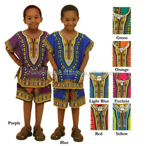 Conjunto de Dashiki y Pantalones Cortos para Niños, Talla Única, Vestidos Africanos, Ropa Africana al por Mayor - Product Image 2