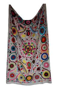 Venta caliente auténtico bordado a mano tamaño doble Suzani tapiz colgante de pared Suzani ropa de cama - Product Image 4