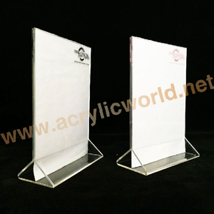 ชั้นวางจอแสดงผลกรอบป้าย/จอแสดงผลคริลิคยืนป้ายเมนูชั้นวาง - Product Image 1