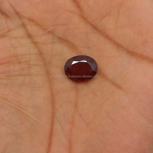 Hessonite Grenat 6.3 Cts Naturel Rouge 11x13mm Ovale Coupe Pierre Précieuse pour Bijoux Pierre Précieuse - Product Image 3