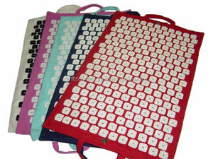 Tapis à pointes lumineuses fabriqué en inde, choix de couleurs et d'étiquettes privée, tapis de Fitness à disque rond, d'acupression - Product Image 6