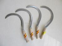 Couteau industriel de faucille de ferme 6 pièces pour machine à bois de chauffage 20ton teck et Al sac en papier de poignée d'outil de jardin en bois, carton 1.5MM