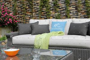 2018 diseño moderno al aire libre PE sofá de ratán sintético muebles de jardín de mimbre sala de estar Hotel Villa estilo clásico contemporáneo - Product Image 4