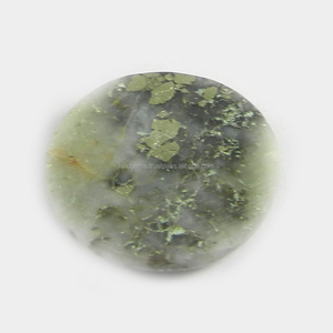 23มม.คุณภาพที่ดีที่สุด Fools Gold Pyrite Marcasite Gemstone 5.25กรัมรอบ Cabochon อัญมณี IG0353 - Product Image 2