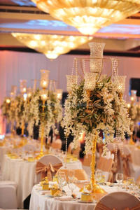 Candelabro colgante de cristal, pieza central, decoración, suministros para eventos y fiestas, oro hecho a mano para fiesta de boda, aspecto atractivo - Product Image 3