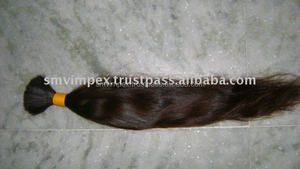 Cabello humano a granel de la India, precio de fábrica, 10000% sin procesar Sin piojos ni tuercas, cabello humano remy a granel - Product Image 3