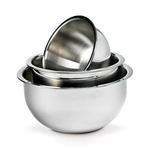 King ชามผสมอาหารทำจากสเตนเลสสตีล,ชามปรุงอาหารสลัดพร้อมฝาสีดำสำหรับอบขนม - Product Image 2