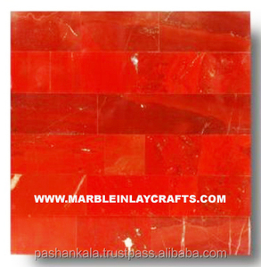 Azulejo Decorativo de Jaspe Rojo Semiprecioso - Product Image 1